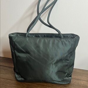 Prada Dark Green Tote Bag